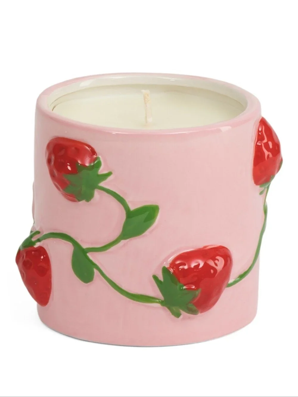 MARTHA STEWART Ceramic Strawberry Scented Candle Cottagecore Farmhouse 14oz